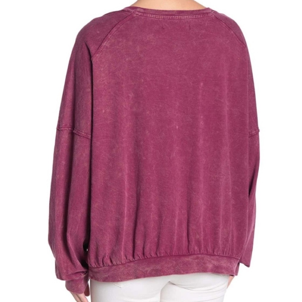 Free People 213 Vintage Wash Long sleeve T- shirt - Picture 3 of 6